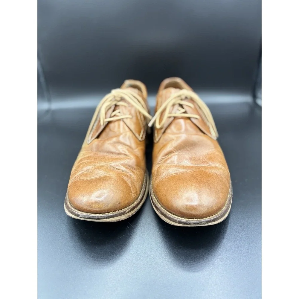 J Murphy by Johnston Murphy Mens 9M Tan Leather Saddle Oxfords